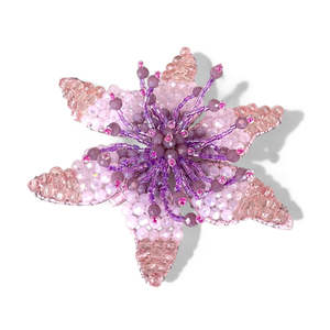 Girls Designer Hair Accessories: The Fuschia Kids Crystal Hair Clip