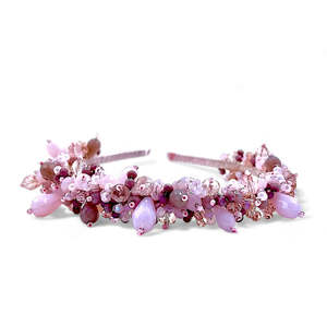 Luxury Lilac Hair Accessories: The Samantha Designer Girls Crystal Headband
