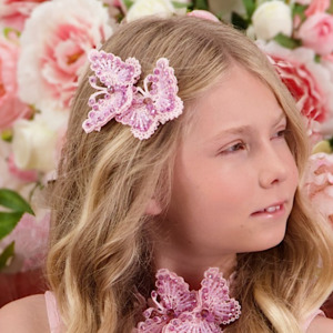 Luxury Lilac Hair Accessories: The Wings Of Love Butterfly Hair Clip