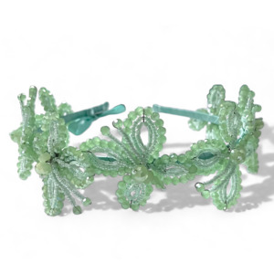 Meadows and Dreams Girls Butterfly Headband – Mint Green Crystal