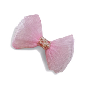 Fashion Hair Clips And Barrettes Online: The Cassia Tulle Bow Girls Hair Clip