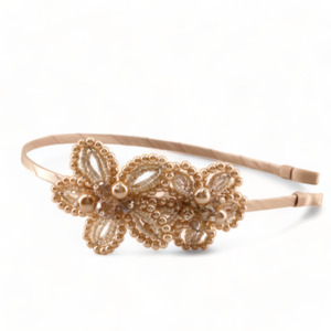 The Garden Party Kids Blush Pearl & Crystal Headband