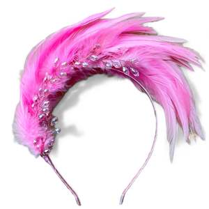 Luxury Feather Hair Accessories: The Pretty Heather Pink Fascinator Headband