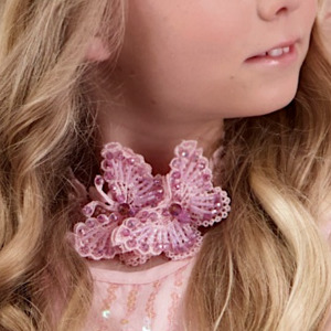 Designer Matching Hair Accessories: Wings of Love Lilac Girls Butterfly Necklace