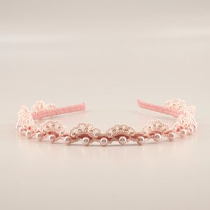 Designer Matching Hair Accessories: The Designer Creda Pearl Tiara Headband