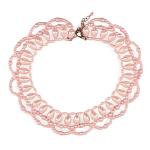 Designer Matching Hair Accessories: The Queen Victoriana Girls Pink Necklace