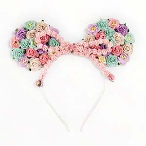 Best Kids Hair Accessories: Girls Juno Flower Kids Mouse Ears Headband