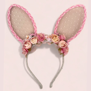 The Yasmine Designer Girls Bunny Ears Headband