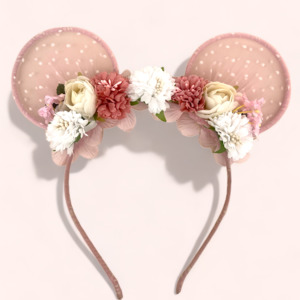 Luxury Easter Accessories Gifts For Girls Handmade Designerluxury Accessories Easter Gifts: The Alyssa Designer Girls Mouse Ears Headband