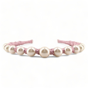 Luxury Lilac Hair Accessories: The Vida Pearl Girls Crown Headband