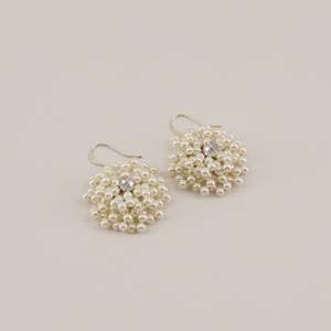 The Stephanie Luxury Pearl Cluster Earrings