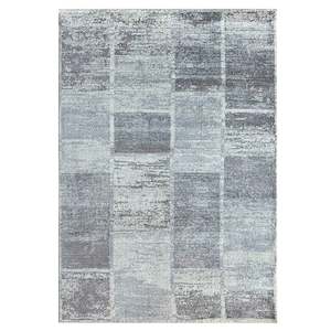 Modern Contemporary: Everlee Block Grey Rug