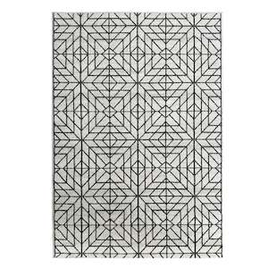 Modern Contemporary: Asana Tile Cream/Black Rug