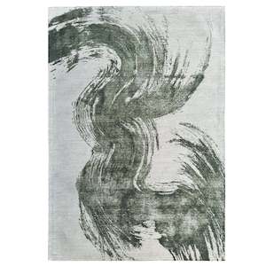 Modern Contemporary: Monet Green/Cream Rug