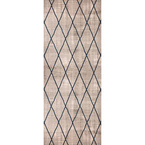 Scandinavian Boho: Opale Cross Silver/Blue Rug