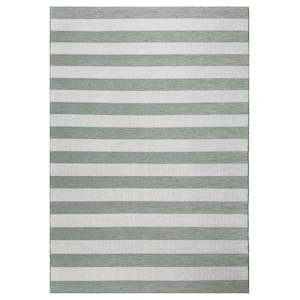 Outdoor: Coast Outdoor Stripe Green Rug
