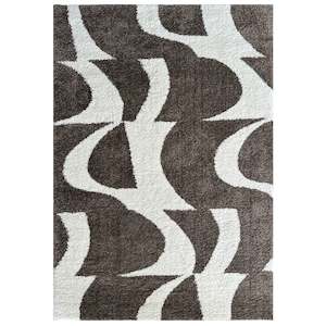 Modern Contemporary: Laine Contrast Walnut Rug