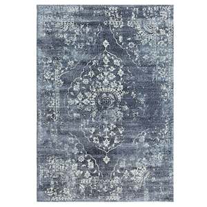 Extra Large: Everlee Medallion Blue Rug