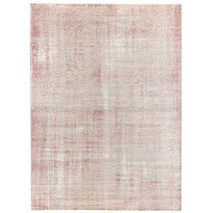 Acrylic Chenille: Russo Grunge Vieux Rose Rug
