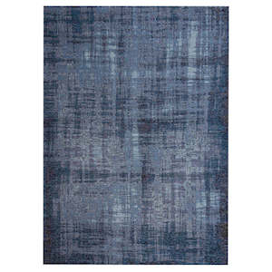 Acrylic Chenille: Russo Grunge Petrol Rug