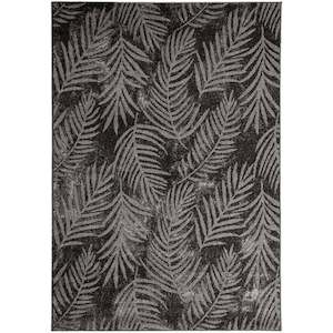 Asana Botanica Black/Light Grey Rug