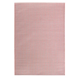 Red: Makana Indoor/Outdoor Classic Ivory/Coral Rug