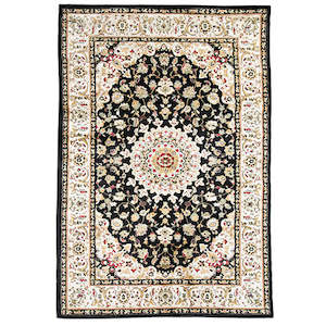 Runner: Iranshar 18007 Black Rug