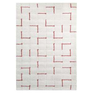 Lowry Grid White/Copper Rug