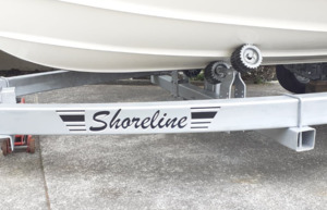 Products: Custom Trailer Name Lettering - SignsAndDecals.co.nz
