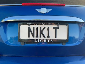 Products: Custom Vehicle Number Plate Surround - SignsAndDecals.co.nz