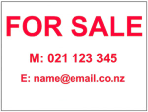 Small Signs 400mm x 300mm - SignsAndDecals.co.nz
