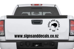 Custom Vehicle Lettering & Logo - SignsAndDecals.co.nz