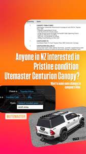 Bfcm Christmas 2025: Utemaster Centurion Canopy w/ Accessories