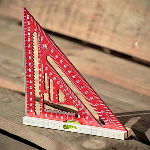 Trigjig: TrigJig G-Rafter 180 PRO Square - Metric Speed Square with Spirit Level