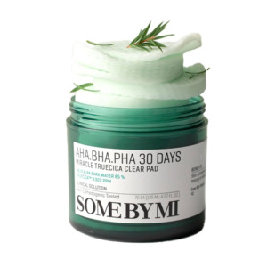 Exfoliators: AHA, BHA, PHA 30 Days Miracle Truecica Clear Pad - SOME BY MI