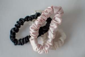 Miscellaneous: Silk Hair Scrunchies Small