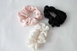 Miscellaneous: Silk Hair Scrunchies Large