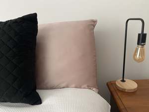 Silk Pillow Cases: Silk Pillow Case - Baby Pink