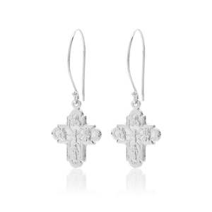Super Cross  / Earrings / Silver