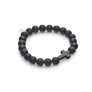 Mens Edit: Men's Edit / Triumph / Bracelet / Black Onyx + Gold