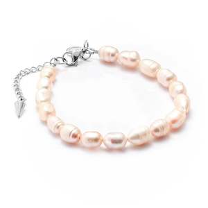Silver Bracelets: Blanc Bracelet Pearl + Silver