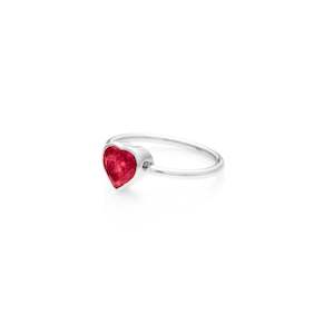 Aphrodite: Aphrodite Ring Ruby Quartz + Silver