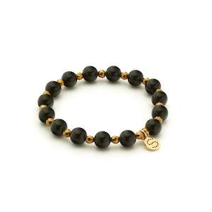 Aurora: Aurora / Bracelet / Black Onyx + Gold