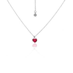 Aphrodite: Aphrodite / Heart Necklace / Ruby Quartz + Silver