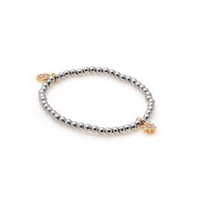 Couples Bracelets: Nova Two-Tone / Bracelet / CZ + Silver + Gold