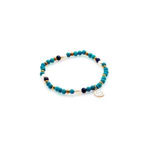 Sorrento Bracelet Turquoise + Gold