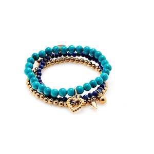 Sorrento: Riviera Bracelet Stack Blue