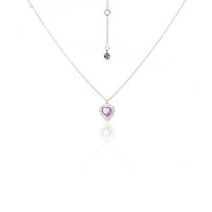Amour Necklace Brazilian Amethyst + Silver