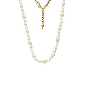 Allure Necklace Pearl + Gold