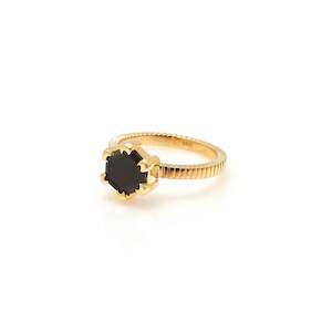 Forever Ring: Harmony Ring Black Spinel + Gold
